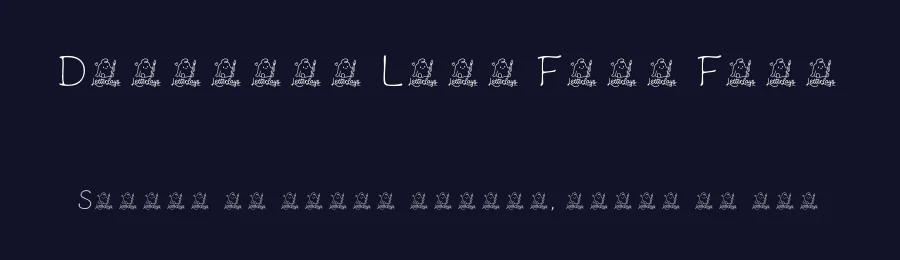 Delicate Line Free Font by Letterlays — Display Font — thumbnail 2