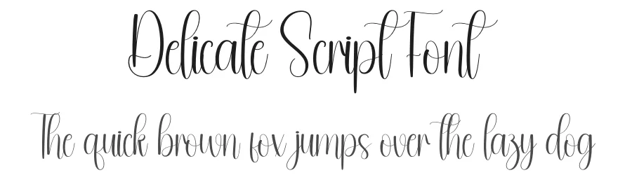 Delicate Script Font by andikastudio — Script Handwritten Font