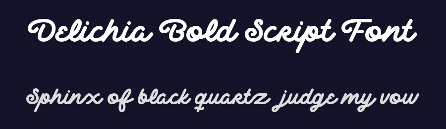 Delichia Bold Script Font by Wacaksara Co. — Script Handwritten Font — thumbnail 2