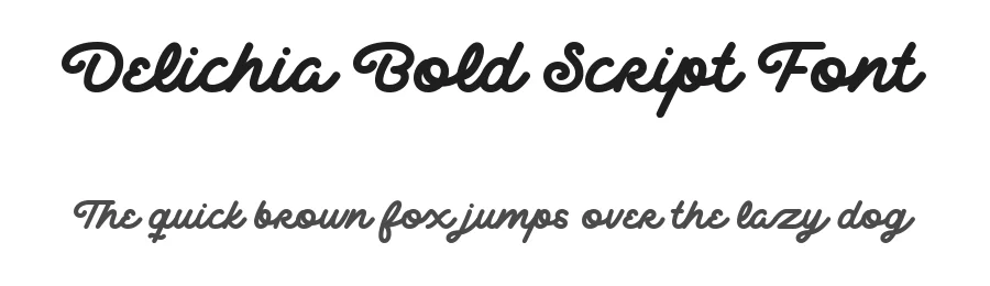 Delichia Bold Script Font by Wacaksara Co. — Script Handwritten Font