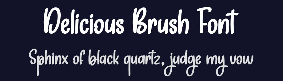 Delicious Brush Font by creativeletter — Display Font — thumbnail 2