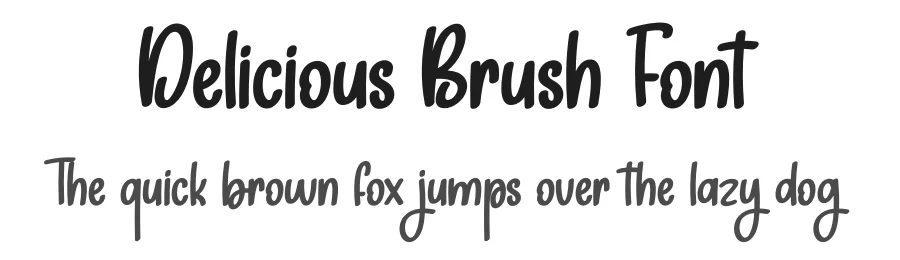 Delicious Brush Font by creativeletter — Display Font