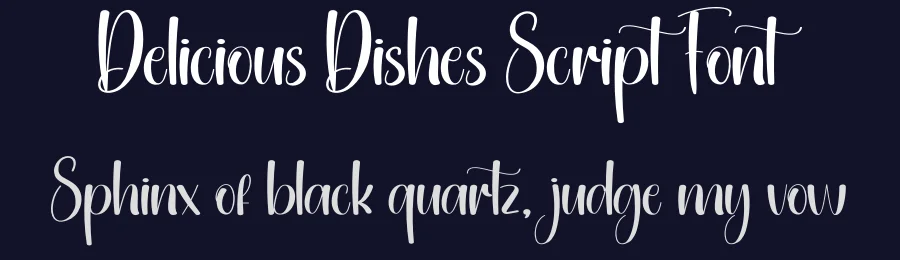 Delicious Dishes Script Font by creativeletter — Script Handwritten Font — thumbnail 2