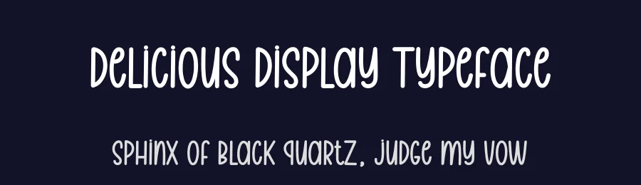 Delicious Display Typeface by andikastudio — Display Font — thumbnail 2