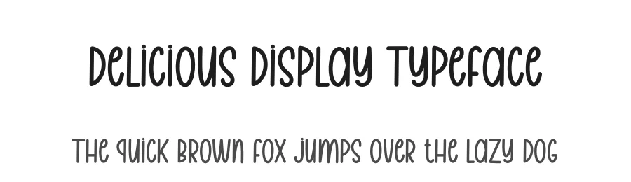 Delicious Display Typeface by andikastudio — Display Font