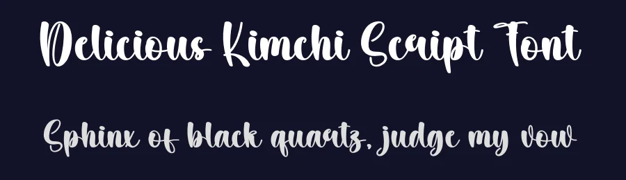 Delicious Kimchi Script Font by creativeletter — Script Handwritten Font — thumbnail 2
