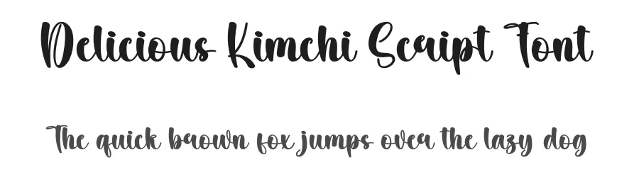 Delicious Kimchi Script Font by creativeletter — Script Handwritten Font