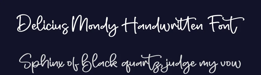Delicius Mondy Handwritten Font by letterfabric — Script Handwritten Font — thumbnail 2