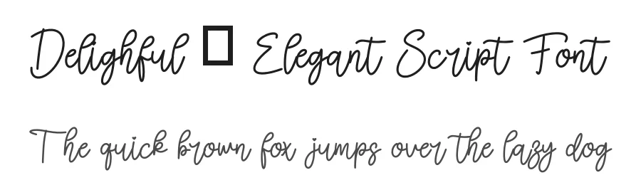 Delighful – Elegant Script Font by MasyafiStudio — Serif Font