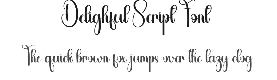 Delighful Script Font by andikastudio — Script Handwritten Font