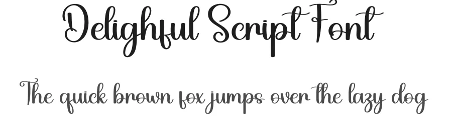Delighful Script Font by andikastudio — Script Handwritten Font