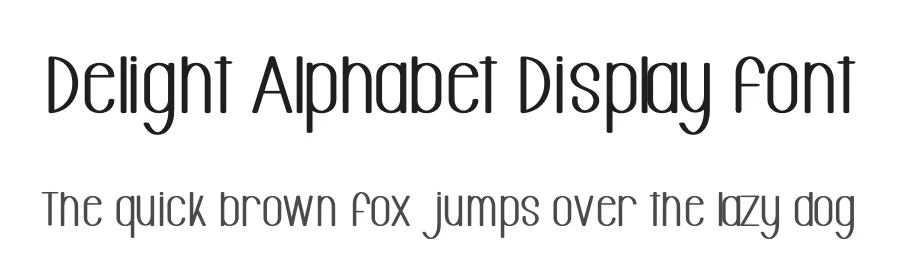 Delight Alphabet Display Font by freshtypeink — Display Font