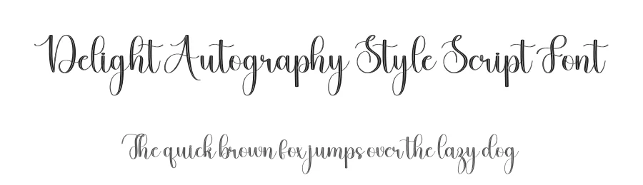 Delight Autography Style Script Font by freshtypeink — Script Handwritten Font