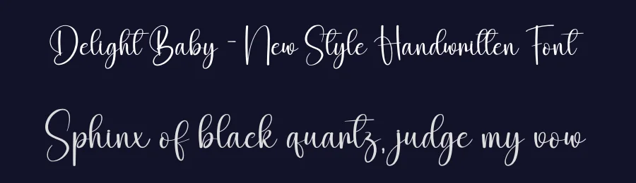 Delight Baby – New Style Handwritten Font by creativeletter — Script Handwritten Font — thumbnail 2