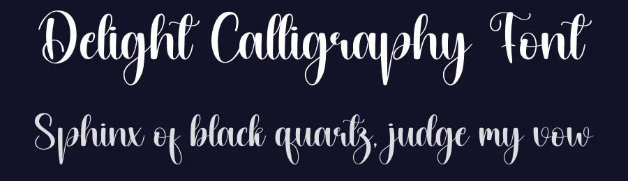 Delight Calligraphy Font by creativeletter — Script Handwritten Font — thumbnail 2