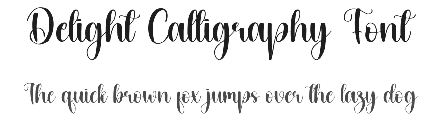 Delight Calligraphy Font by creativeletter — Script Handwritten Font