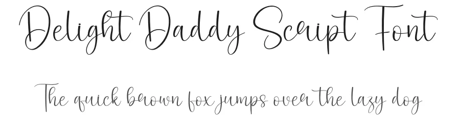 Delight Daddy Script Font by creativeletter — Script Handwritten Font