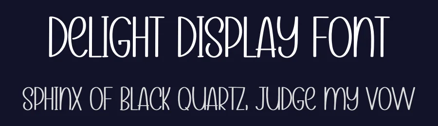 Delight Display Font by inermediaSTUDIO — Display Font — thumbnail 2