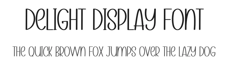 Delight Display Font by inermediaSTUDIO — Display Font