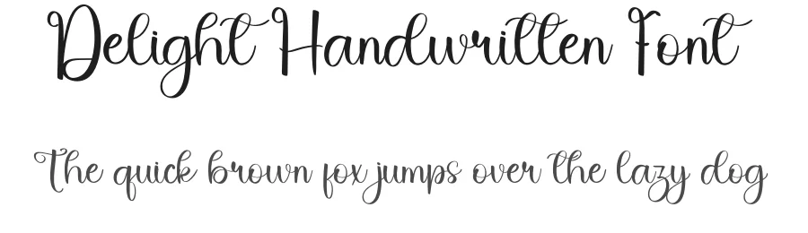 Delight Handwritten Font by inermediaSTUDIO — Script Handwritten Font