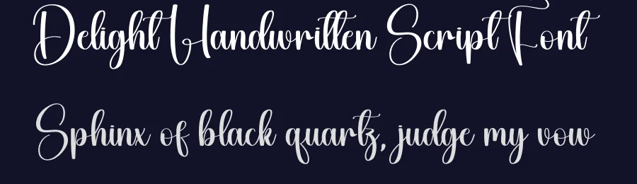 Delight Handwritten Script Font by creativeletter — Script Handwritten Font — thumbnail 2