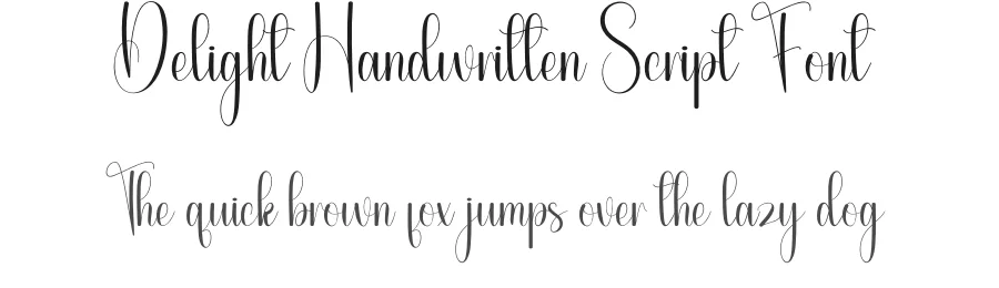 Delight Handwritten Script Font by andikastudio — Script Handwritten Font