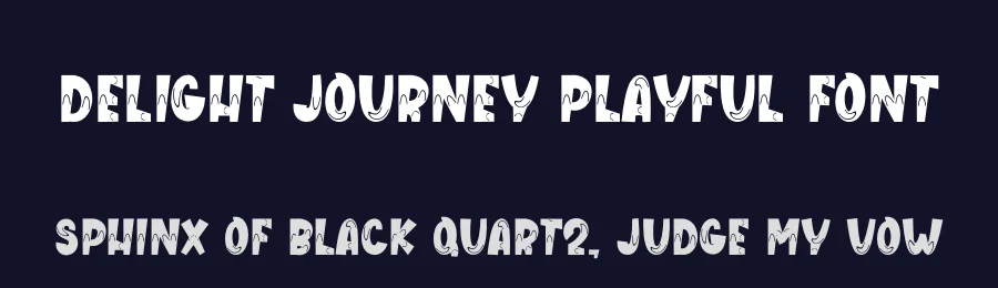 Delight Journey Playful Font by freshtypeink — Display Font — thumbnail 2