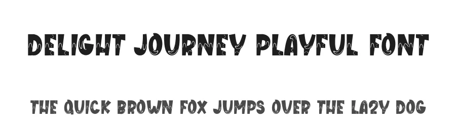 Delight Journey Playful Font by freshtypeink — Display Font