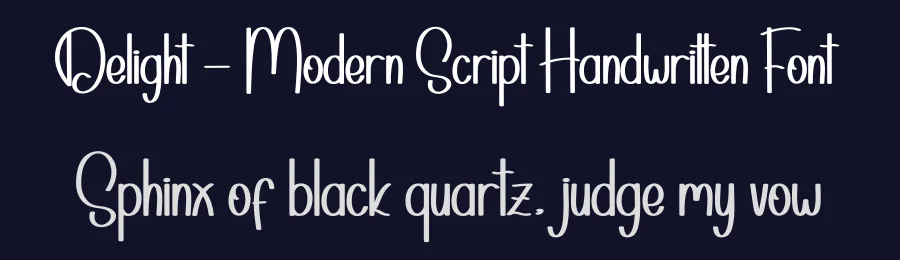 Delight – Modern Script Handwritten Font by andikastudio — Display Font — thumbnail 2