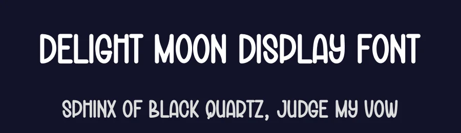 Delight Moon Display Font by creativeletter — Display Font — thumbnail 2