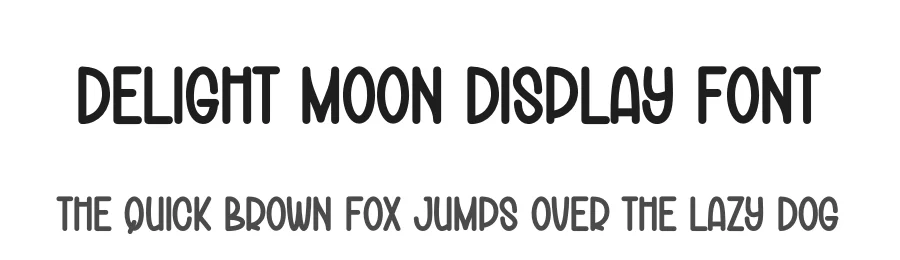 Delight Moon Display Font by creativeletter — Display Font