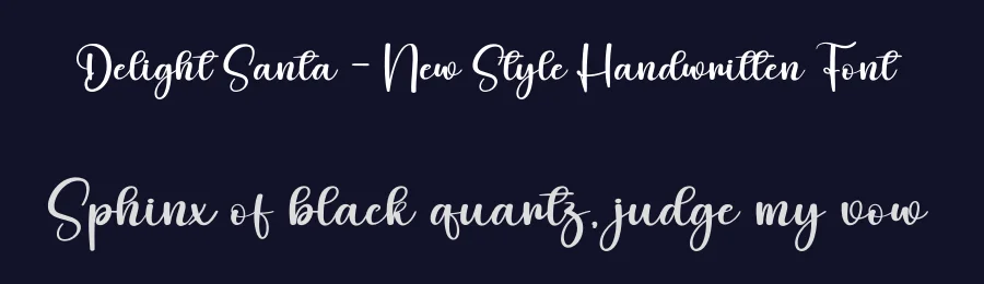 Delight Santa – New Style Handwritten Font by creativeletter — Script Handwritten Font — thumbnail 2