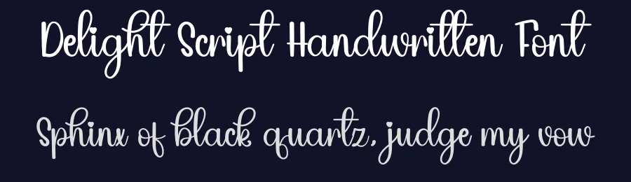 Delight Script Handwritten Font by inermediaSTUDIO — Script Handwritten Font — thumbnail 2