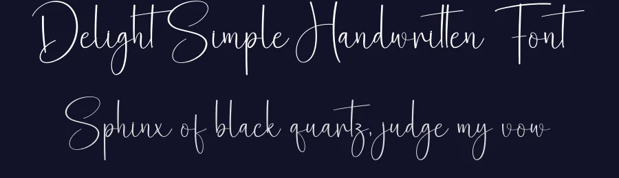 Delight Simple Handwritten Font by creativeletter — Script Handwritten Font — thumbnail 2