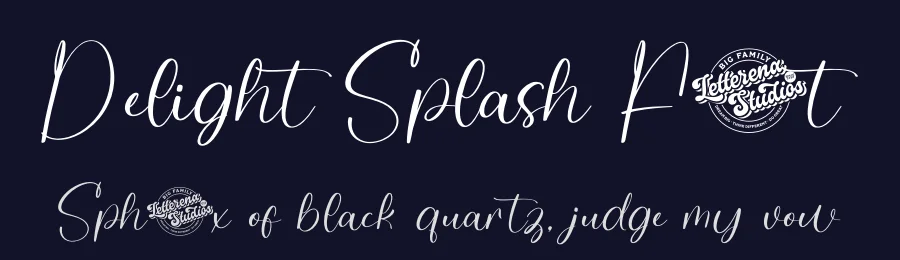 Delight Splash Font by letterenastudios — Script Handwritten Font — thumbnail 2