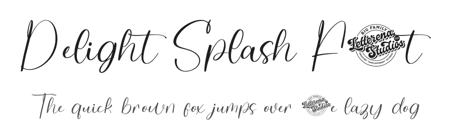 Delight Splash Font by letterenastudios — Script Handwritten Font