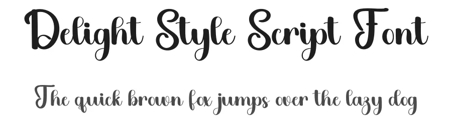 Delight Style Script Font by freshtypeink — Script Handwritten Font