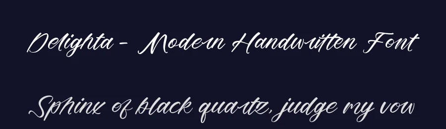 Delighta – Modern Handwritten Font by stylishtype.co — Script Handwritten Font — thumbnail 2
