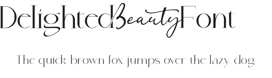 Delighted Beauty Font by nihstudio — Display Font