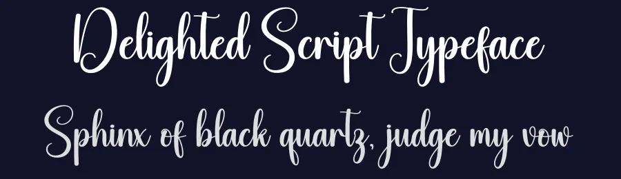 Delighted Script Typeface by creativeletter — Script Handwritten Font — thumbnail 2