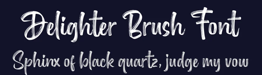 Delighter Brush Font by Subectype — Script Handwritten Font — thumbnail 2