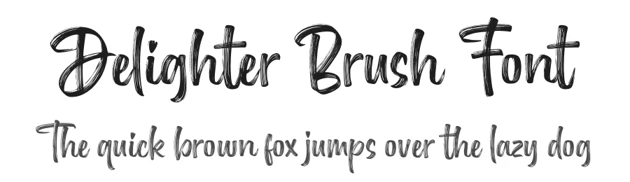 Delighter Brush Font by Subectype — Script Handwritten Font