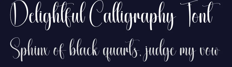 Delightful Calligraphy Font by creativeletter — Script Handwritten Font — thumbnail 2