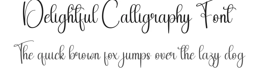 Delightful Calligraphy Font by andikastudio — Script Handwritten Font
