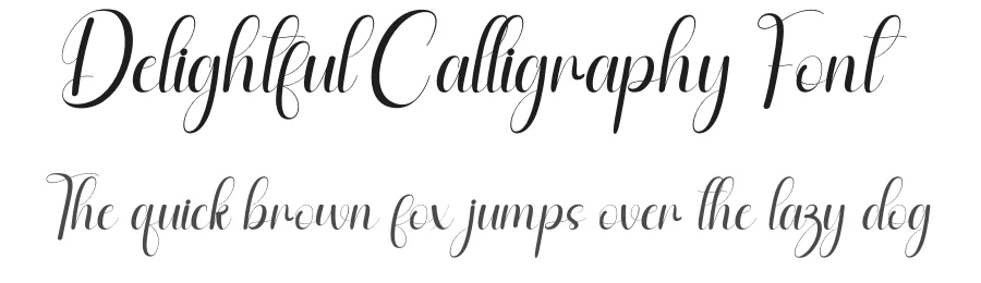 Delightful Calligraphy Font by andikastudio — Script Handwritten Font