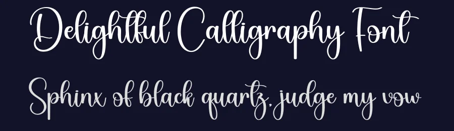 Delightful Calligraphy Font by creativeletter — Script Handwritten Font — thumbnail 2