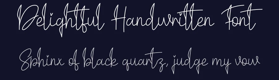 Delightful Handwritten Font by creativeletter — Script Handwritten Font — thumbnail 2