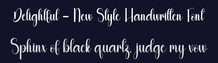Delightful – New Style Handwritten Font by andikastudio — Script Handwritten Font — thumbnail 2