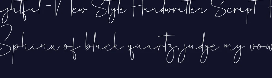 Delightful – New Style Handwritten Script Font by creativeletter — Script Handwritten Font — thumbnail 2