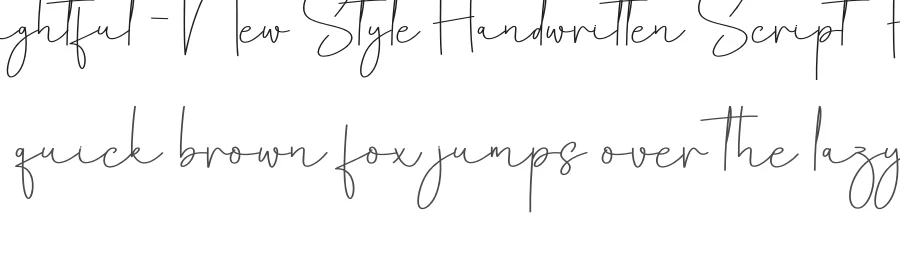 Delightful – New Style Handwritten Script Font by creativeletter — Script Handwritten Font